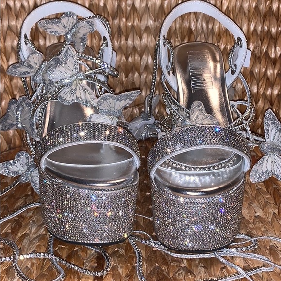 NIB Dolls Kill Rhinestone Pixie Queen Platforms - Picture 2 of 7